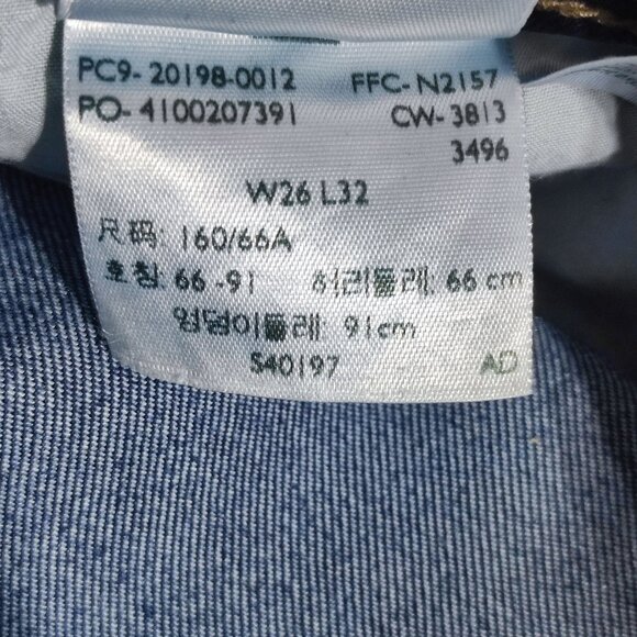 Levi's jeans women's size W26/L32 denim blue colour slim fit straight leg jeans - Picture 6 of 13